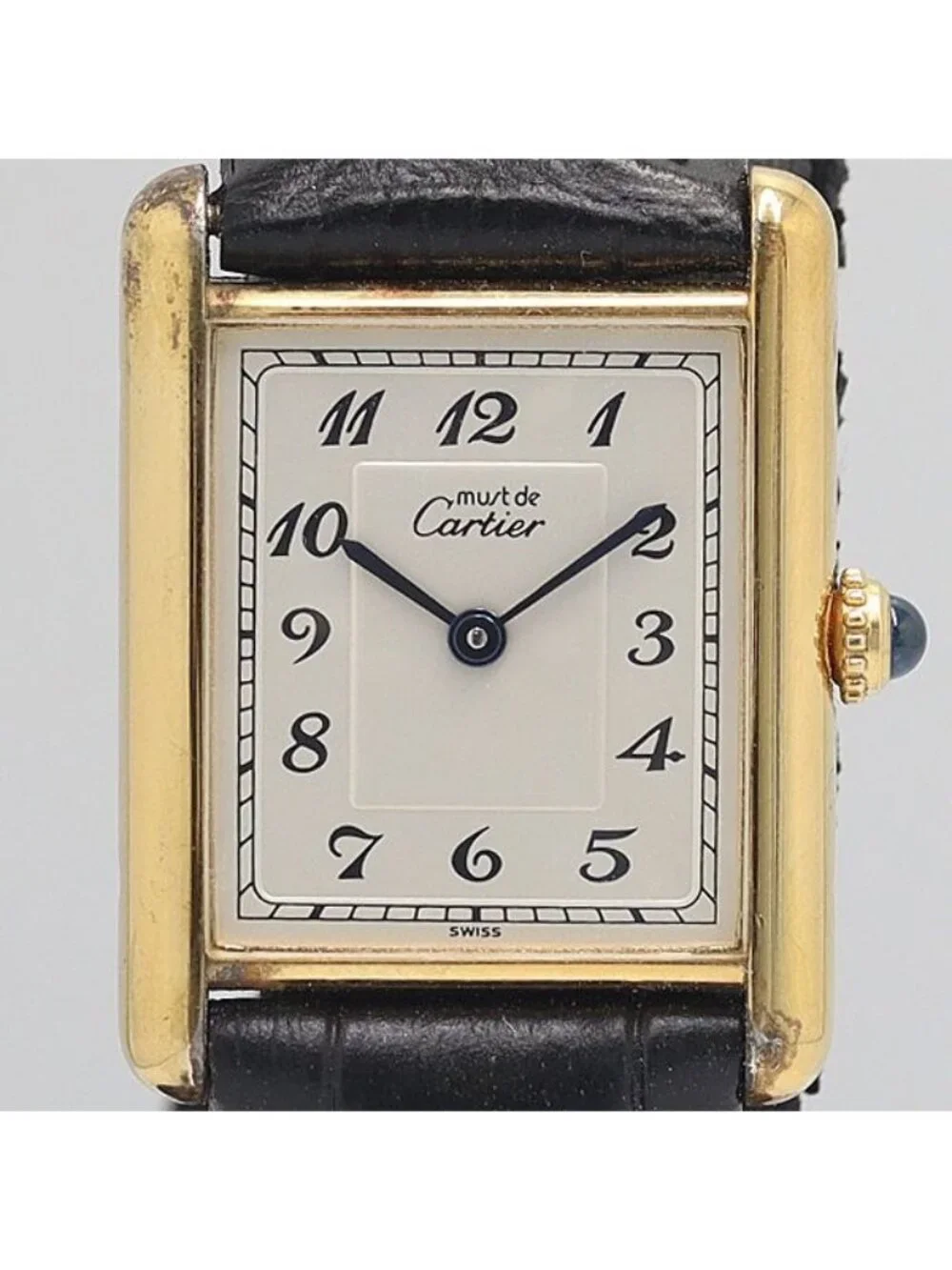 Cartier Must Tank Quartz Silver Dial Watch